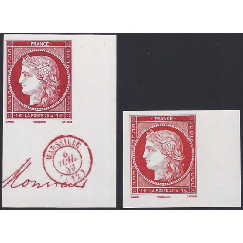 Cérès de 1849 timbres de France N°4871 et 4873 neuf**.