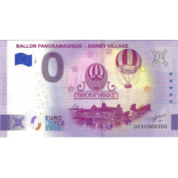 Billet Euro souvenir Ballon Panoramagique Disneyland 2025.