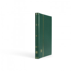 Classeur Premium cuir 32 pages noires pour timbres.