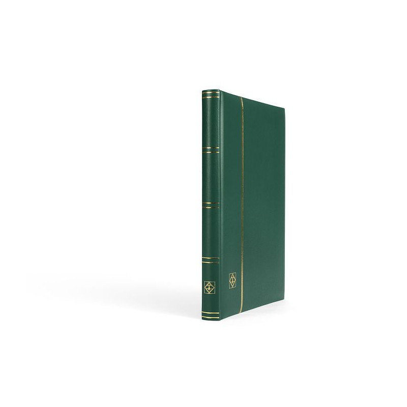 Classeur Premium cuir 32 pages noires pour timbres.