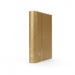Classeur Comfort métallique 64 pages noires pour timbres.