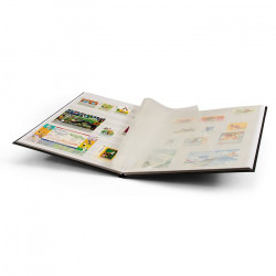 Classeur à bandes pour timbres 16 pages blanches.