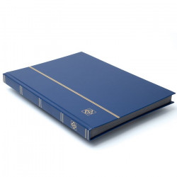 Classeur grand format 32 pages noires pour timbres.