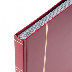 Classeur grand format 32 pages noires pour timbres.