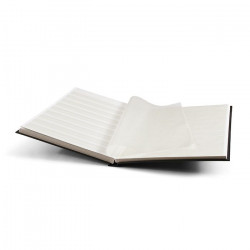 Classeur grand format 32 pages blanches pour timbres.