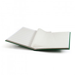 Classeur grand format 32 pages blanches pour timbres.