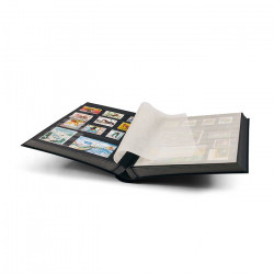Classeur à bandes pour timbres 64 pages noires.