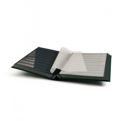 Classeur à bandes pour timbres 64 pages noires.