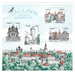 Feuillet de 4 timbres Capitales Européennes Tallinn N°F5212 neuf**.