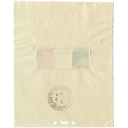 Bloc-feuillet de timbres N°2a - Strasbourg oblitéré.