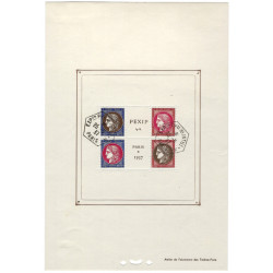 Bloc-feuillet de timbres N°3 - PEXIP oblitéré.