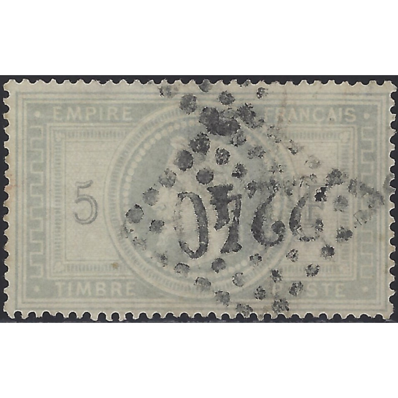 Empire dentelé timbre de France N°33 oblitéré.
