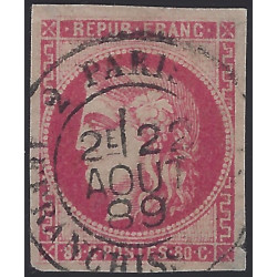 Bordeaux timbre de France N°49 oblitéré.
