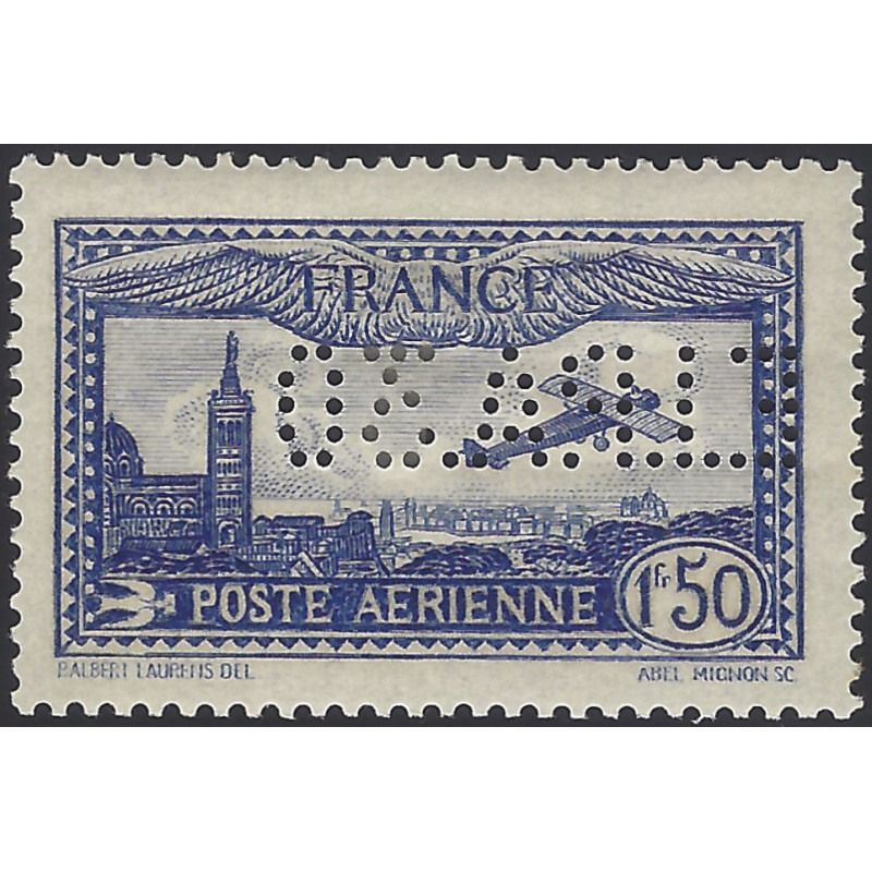 Timbre poste aérienne N°6c perforé EIPA30 neuf*.