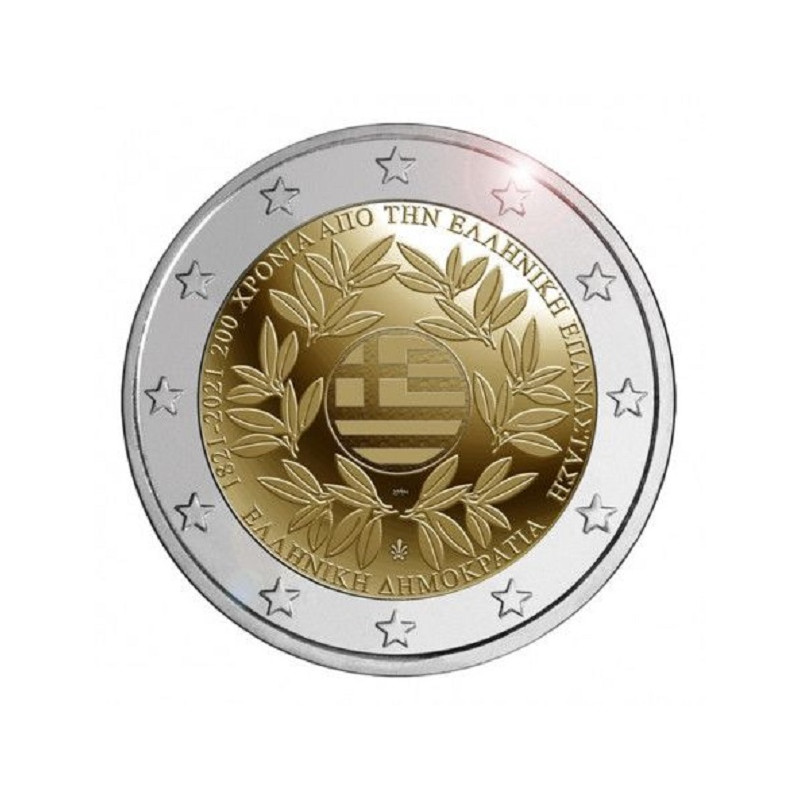 2 euro commémorative Grèce 2021 - Révolution.