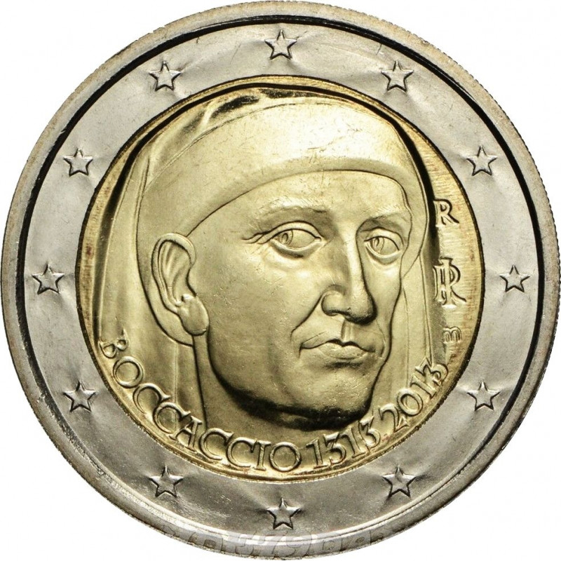 2 euros commémorative Italie 2013 - Boccaccio.