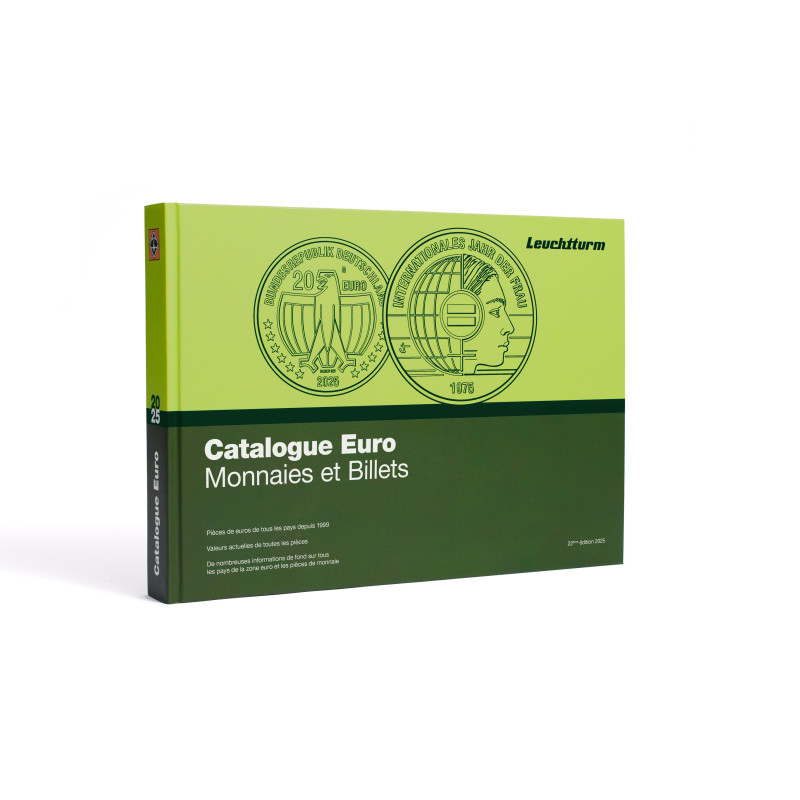 Catalogue de cotation monnaies et billets Euros 2025.