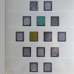 Collection de timbres neufs Mayotte 1892-2011 en album Lindner.