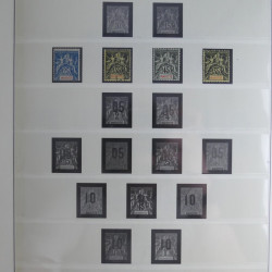 Collection de timbres neufs Mayotte 1892-2011 en album Lindner.