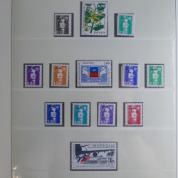 Collection de timbres neufs Mayotte 1892-2011 en album Lindner.