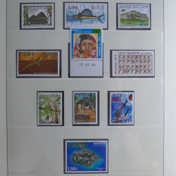 Collection de timbres neufs Mayotte 1892-2011 en album Lindner.