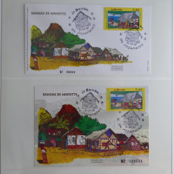 Collection de timbres neufs Mayotte 1892-2011 en album Lindner.