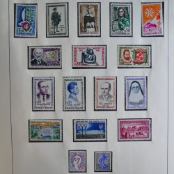 Collection timbres de France 1960-1983 neufs et oblitérés en 3 albums.