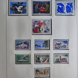 Collection timbres de France 1960-1983 neufs et oblitérés en 3 albums.