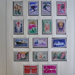 Collection timbres de France 1960-1983 neufs et oblitérés en 3 albums.
