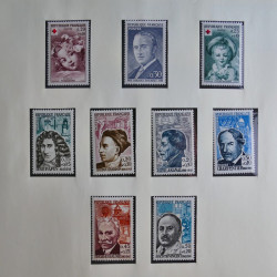 Collection timbres de France 1960-1983 neufs et oblitérés en 3 albums.
