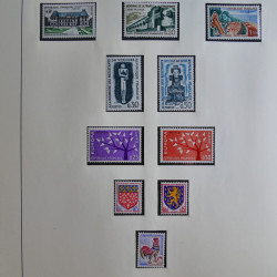 Collection timbres de France 1960-1983 neufs et oblitérés en 3 albums.