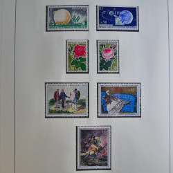 Collection timbres de France 1960-1983 neufs et oblitérés en 3 albums.