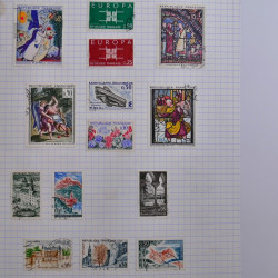 Collection timbres de France 1960-1983 neufs et oblitérés en 3 albums.