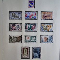 Collection timbres de France 1960-1983 neufs et oblitérés en 3 albums.
