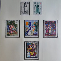 Collection timbres de France 1960-1983 neufs et oblitérés en 3 albums.