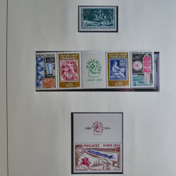 Collection timbres de France 1960-1983 neufs et oblitérés en 3 albums.