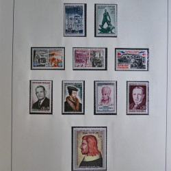 Collection timbres de France 1960-1983 neufs et oblitérés en 3 albums.