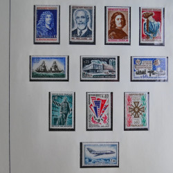 Collection timbres de France 1960-1983 neufs et oblitérés en 3 albums.