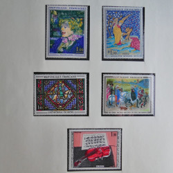 Collection timbres de France 1960-1983 neufs et oblitérés en 3 albums.