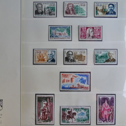 Collection timbres de France 1960-1983 neufs et oblitérés en 3 albums.