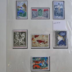 Collection timbres de France 1960-1983 neufs et oblitérés en 3 albums.