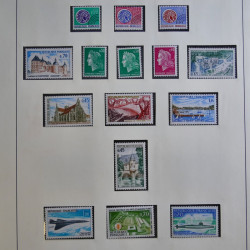Collection timbres de France 1960-1983 neufs et oblitérés en 3 albums.
