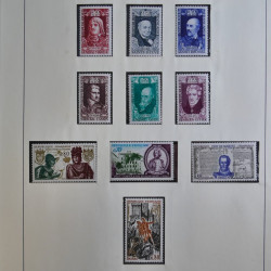 Collection timbres de France 1960-1983 neufs et oblitérés en 3 albums.