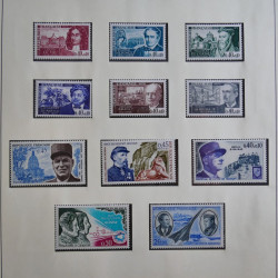 Collection timbres de France 1960-1983 neufs et oblitérés en 3 albums.