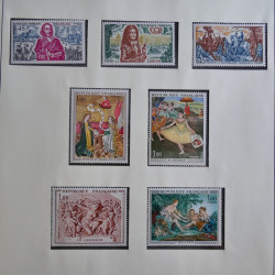 Collection timbres de France 1960-1983 neufs et oblitérés en 3 albums.