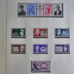 Collection timbres de France 1960-1983 neufs et oblitérés en 3 albums.