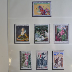Collection timbres de France 1960-1983 neufs et oblitérés en 3 albums.