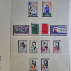 Collection timbres de France 1960-1983 neufs et oblitérés en 3 albums.
