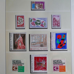 Collection timbres de France 1960-1983 neufs et oblitérés en 3 albums.
