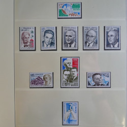 Collection timbres de France 1960-1983 neufs et oblitérés en 3 albums.